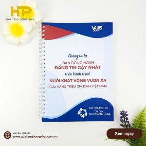 Quà tặng sự kiện doanh nghiệp, quà tặng Số tay bìa da